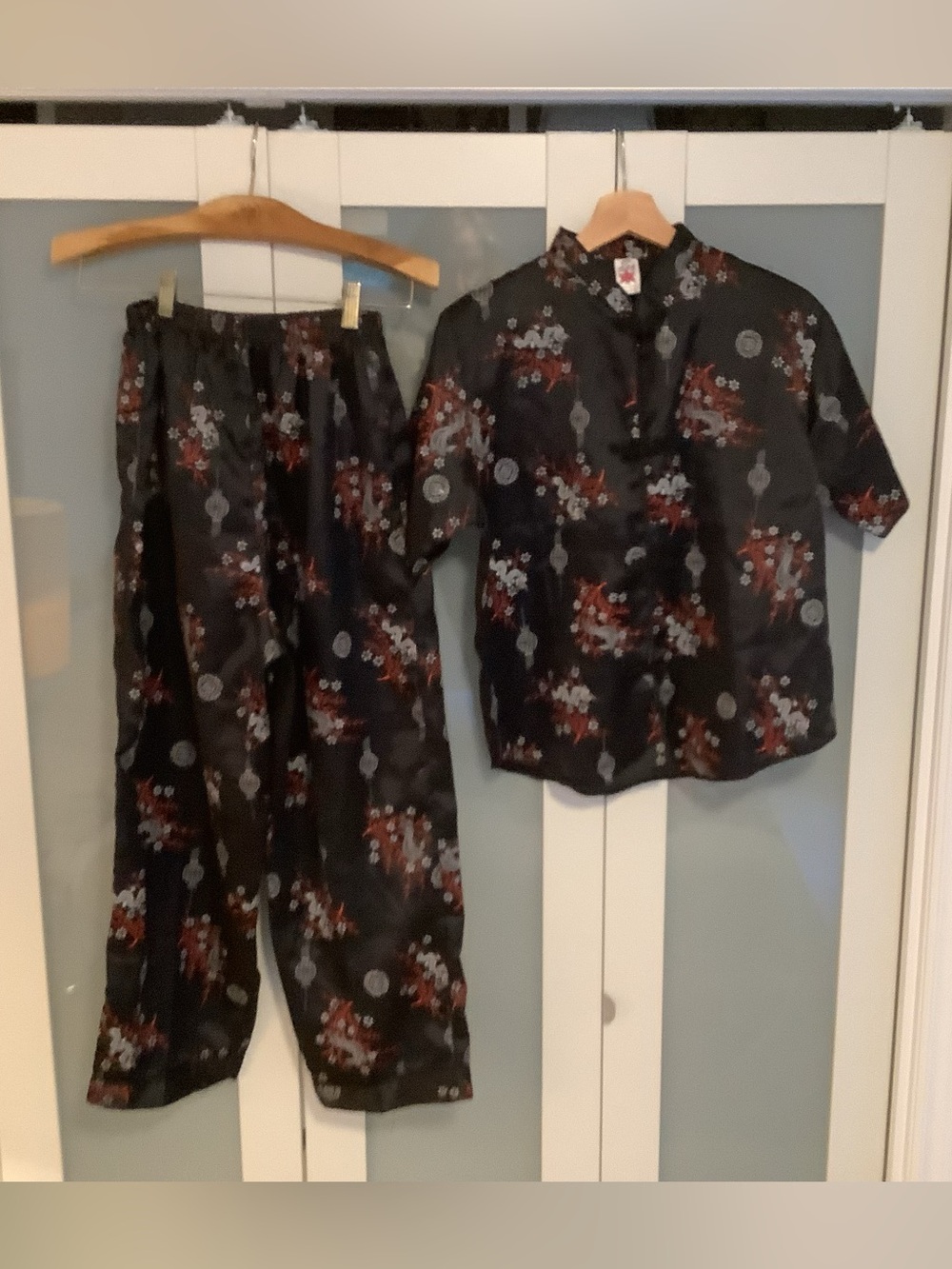 Black Dragon & Blossom Print set